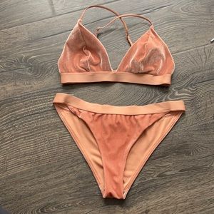 Velvet bikini from h&m